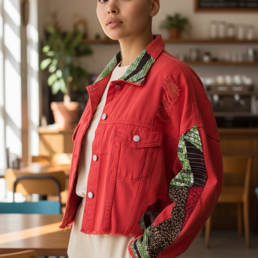 Afro Patchwork Women's Jacket - image 1